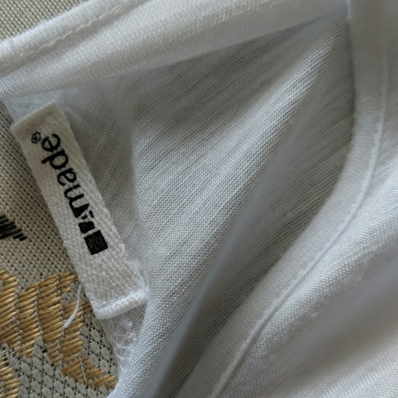 {LA Made Anthropologie} White Top Size Small P - Picture 6 of 7